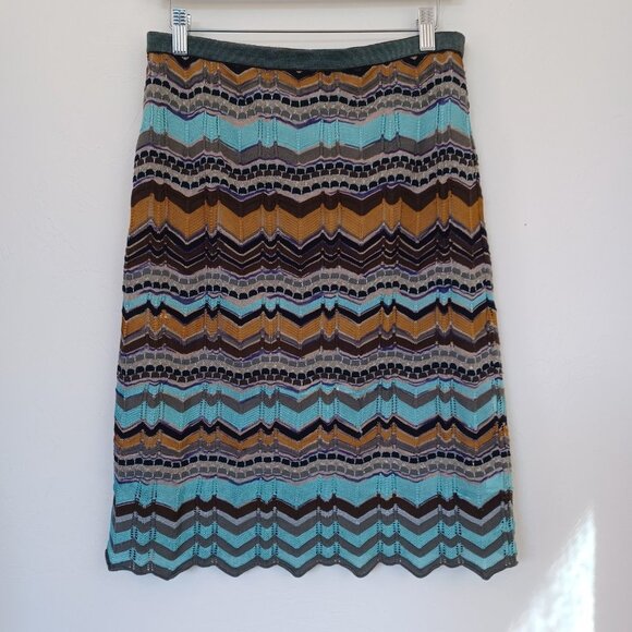 Missoni‎ Set Skirt and Top Classic Multi Stripe Womens US 10 - Picture 16 of 16